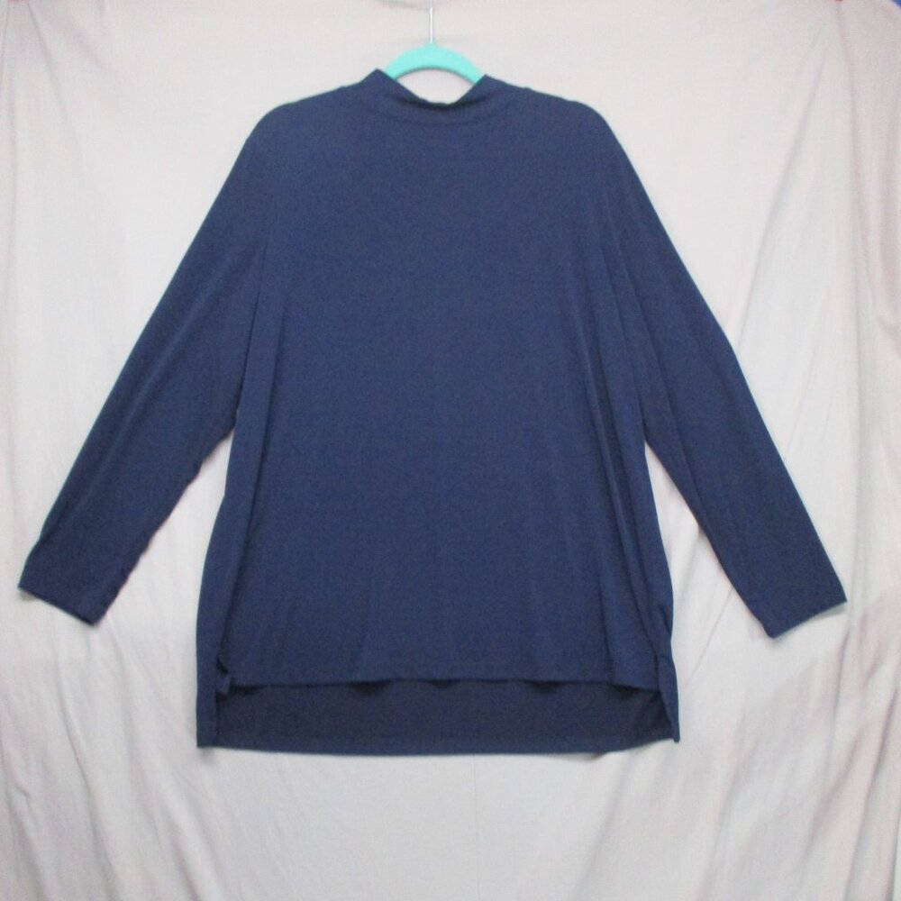Susan Graver Long Sleeve Blouse Navy Blue Women Size‎ | XL